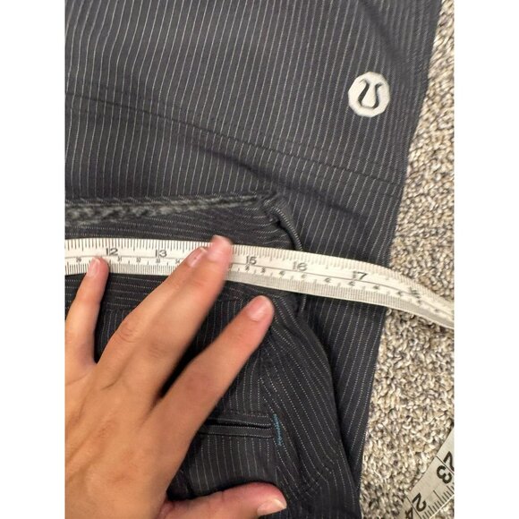 Lululemon Men’s Pin Stripe Pants Black White 32x30 - Picture 5 of 7